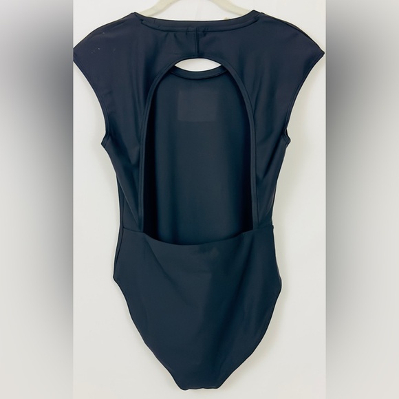 PUMA -Crystal Galaxy Women's  Black Bodysuit with open back & snap crotc… - Picture 7 of 12